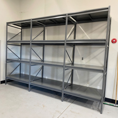 Wide Span Storage Racks, 48" W x 36" D x 123" H, Steel, Without Foot Plates